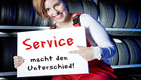 Service macht den Unterschied